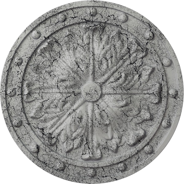 Ekena Millwork Foster Acanthus Leaf Medallion (Canopies up to 2 1/4"), 20 1/2"OD x 1 1/2"P, Ultra Pure White CM20FOUWC - main